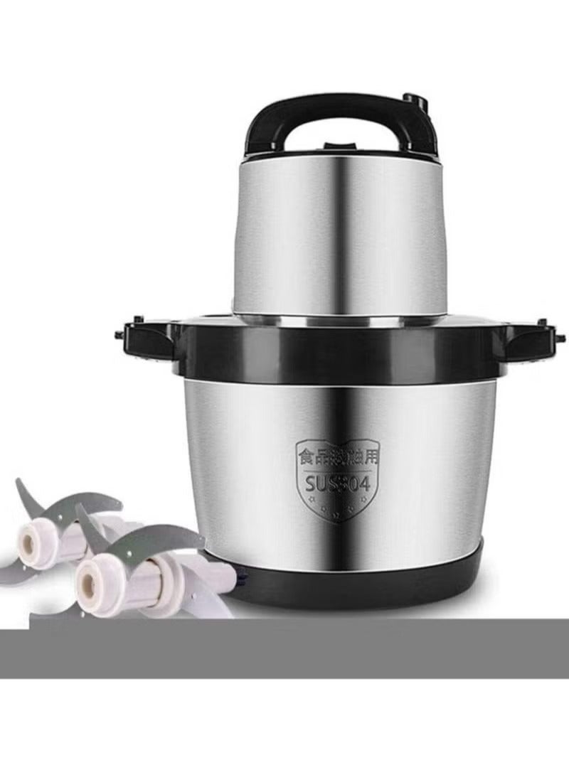 Gonice Safe 6L Meat Grinder, Food Processor Stainless Steel Chopper for Meat, Vegetables, Fruits and Nuts, Bowl 4 Sharp Blades, 1000W Kitchen Grinder  - Image 1