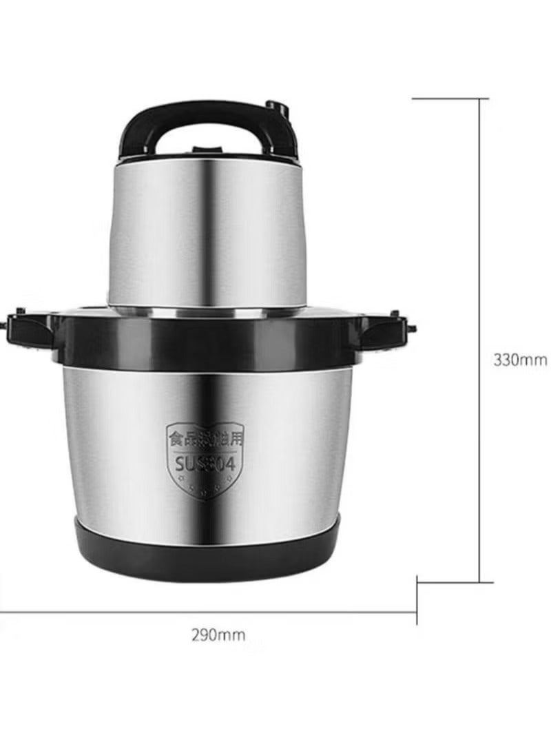 Gonice Safe 6L Meat Grinder, Food Processor Stainless Steel Chopper for Meat, Vegetables, Fruits and Nuts, Bowl 4 Sharp Blades, 1000W Kitchen Grinder  - Image 2