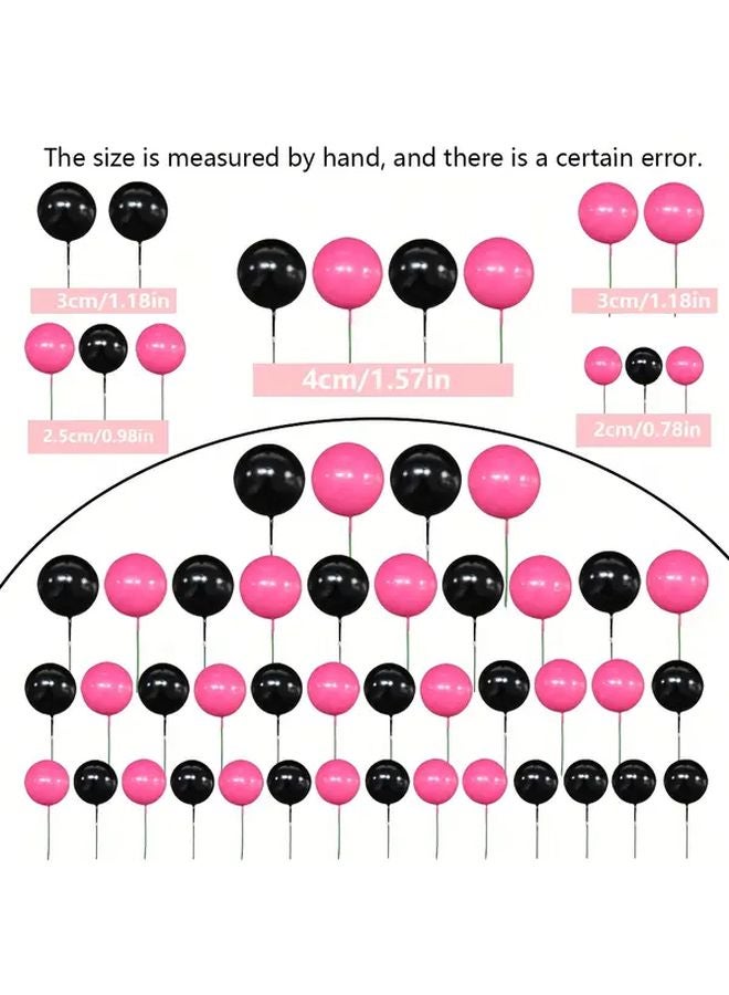 22pcs Red Green Cake Decorating Ball Set Mixed Sizes for Wedding Anniversary Birthday - Image 4