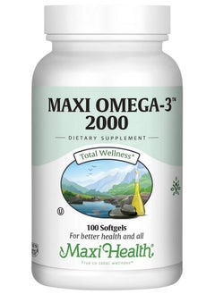 Omega 3 Fish Oil Triple Strength 2000 Mg Kosher Fish Oil Supplements No Fishy Aftertaste Omega 3 Supplement Burpless Fish Oil Omega 3 Fatty Acid Supplement With Epa And Dha 100 Softgels