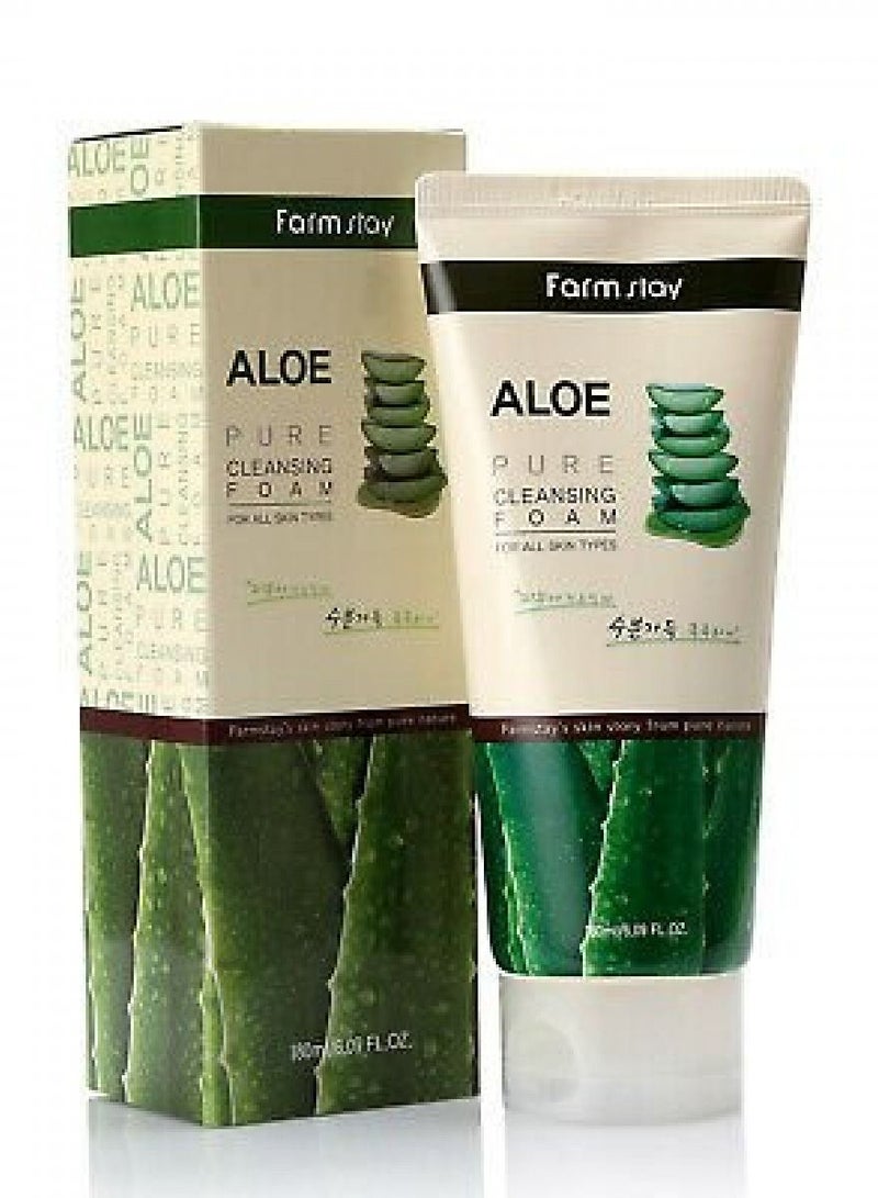 Farm Stay Aloe Pure Cleansing Foam 180ml  - Image 3