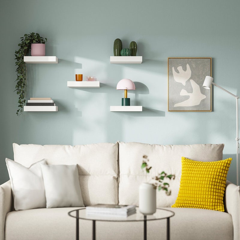 Baitique Floating Wall Shelf, White, 30x26 cm - Image 2
