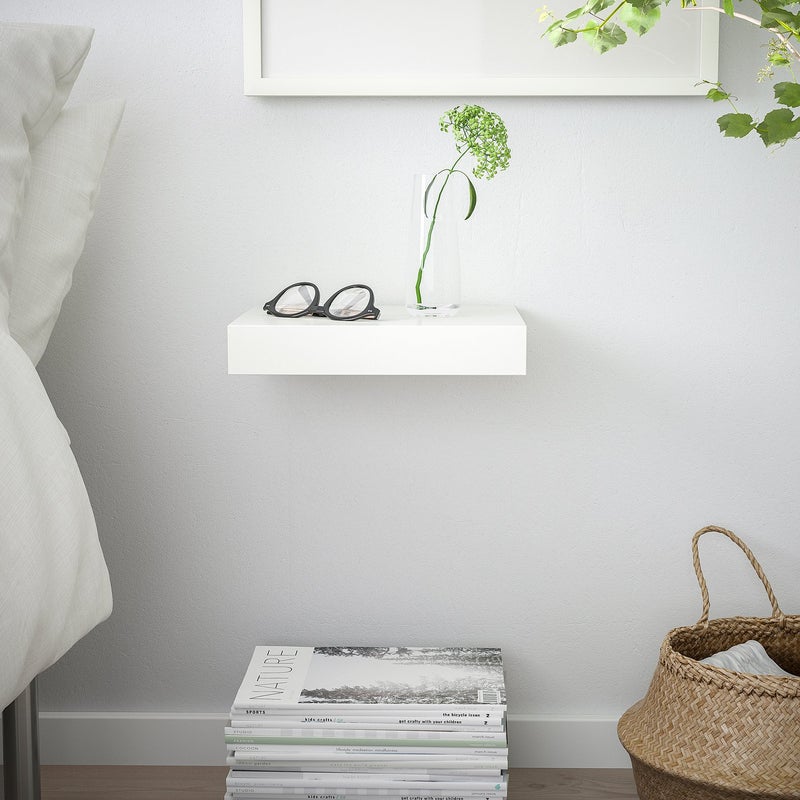 Baitique Floating Wall Shelf, White, 30x26 cm - Image 3