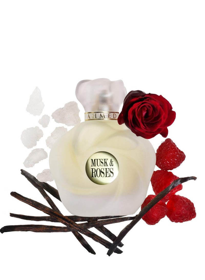Ahmed Al Maghribi Musk and Rose Perfume 75ml - Image 2