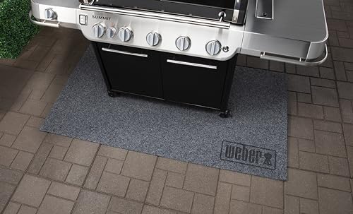 Weber XL Floor Protection Mat ExtraLarge Grill Mat Protects Patio Deck Surfaces Heat Weather Resistant Grill Accessory - Image 3