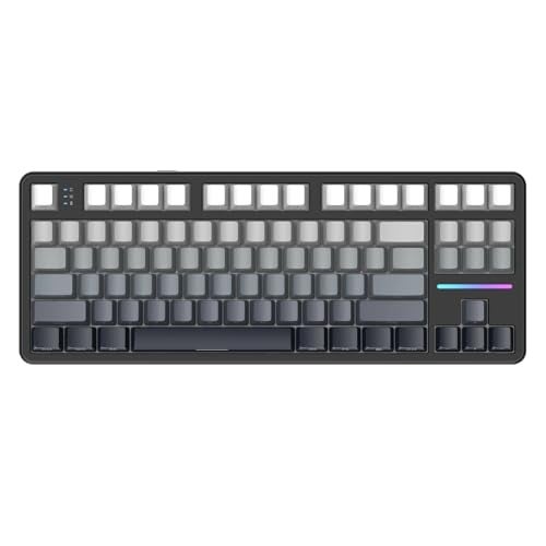 MANBASNAKE X Attack Shark X87 Wireless Mechanical Keyboard, Hot Swappable Gasket Custom Gaming Keyboard RGB Backlit Gaming Keyboard,Bluetooth/2.4GHz/USB-C with 4000mAh Battery(Black Gradient) - Image 1