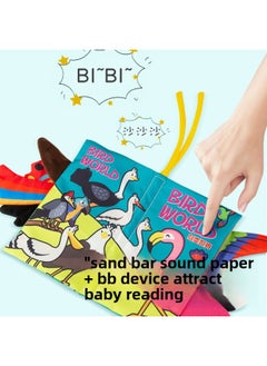 Generic Book-year-old Baby Early Education A Book Hand Tearing Book Book Cloth Book Bite 3 Kinds Of Baby-tearing Baby 0 Tail Can Be-Color:Style Traveling In Chinese And English (4 Pages And 8 Sides Including Sound Paper Bb Device)-Specifications:Standard  - Image 3