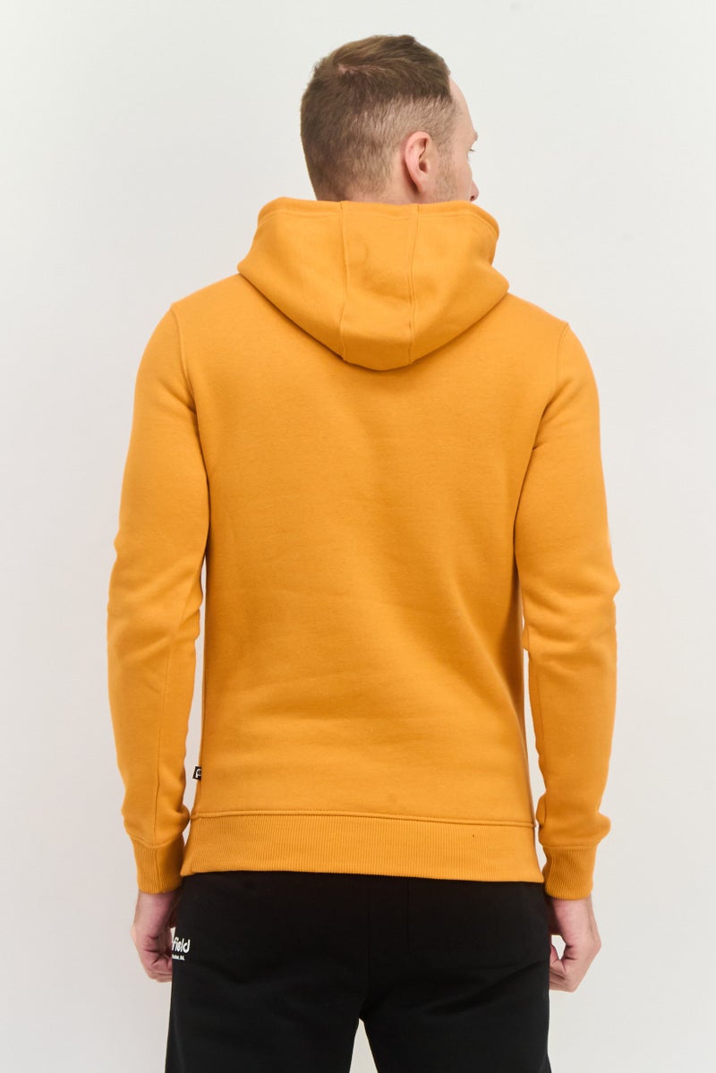 Penfield سويت شيرت طويل الأكمام بغطاء رأس للرجال بشعار العلامة التجارية، برتقالي - Image 4