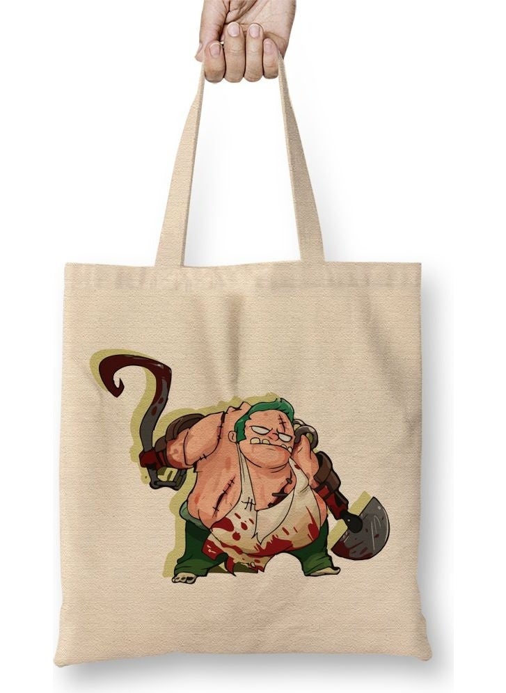 Baskı Dükkanı Print Shop Dota 2 Pudge 03 Cloth Bag Long Handle 