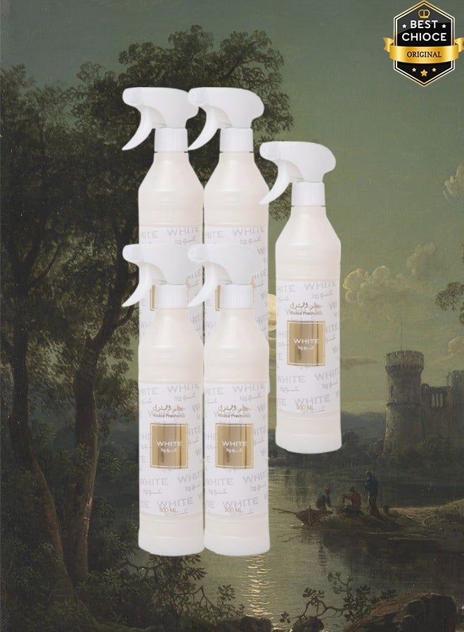 Banafa 5 Pieces White Oud Air Freshner 500ml - Image 1