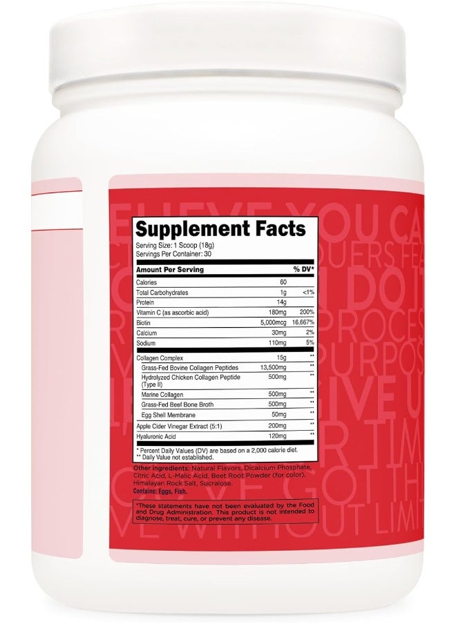 TransformHQ TransformHQ Beauty Collagen (30 Servings) Fruit Punch - Hair, Skin, & Nails Formula  - Image 4