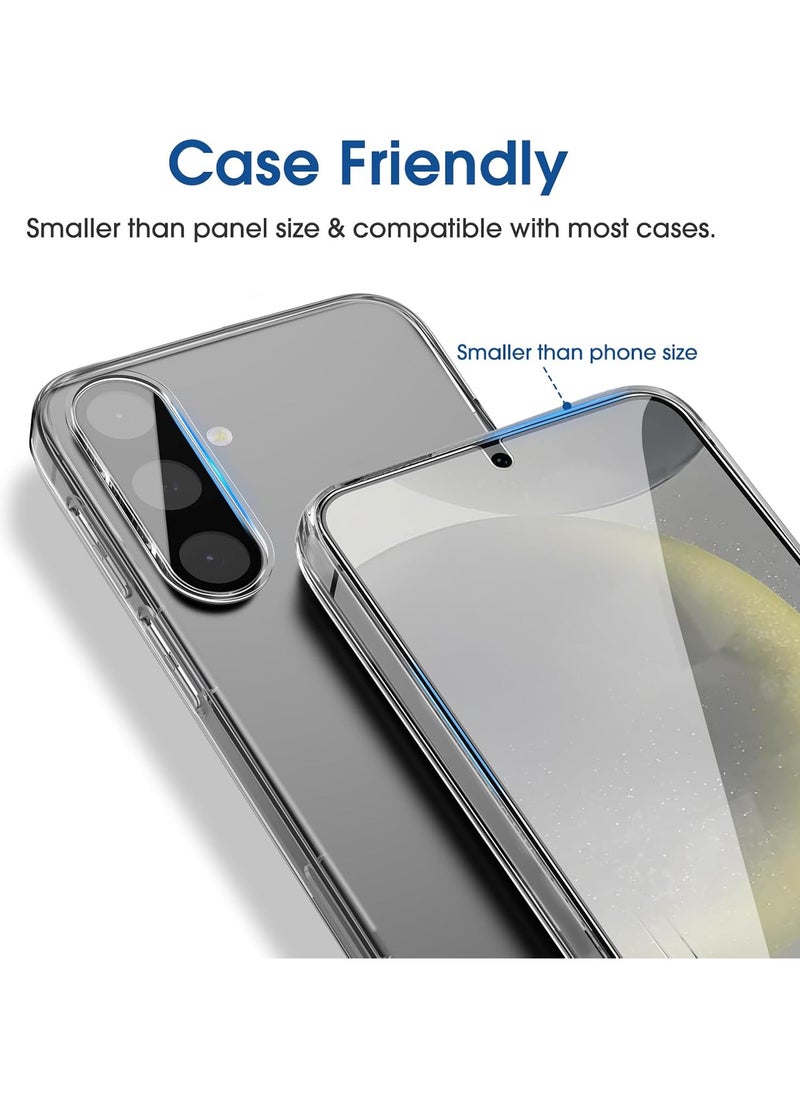 Amfilm amFilm 2 Pack OneTouch Tempered Glass Screen Protector for Samsung Galaxy S24 5G, 9H Hardness with Easy Installation Kit  - Image 2