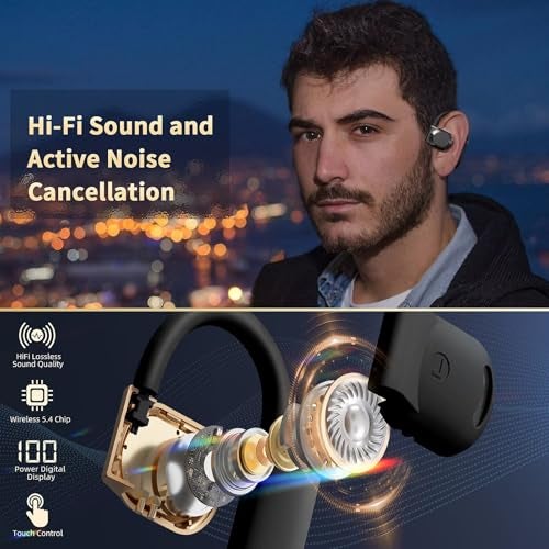 SENPUKI Ai Language Translation Earbuds, Translator Earbuds Real Time with APP Compatible with iOS & Android, 144-Language Bluetooth Headphones Translating Device for Travel and Business - Black - Image 5