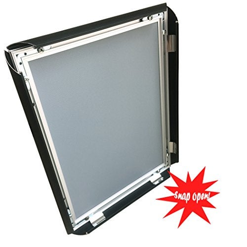 HAITIAN Black color Snap Picture Poster Frame Wall Mounting, 8.5 x 11 Inch Size Front Loading, 1" Aluminium Profile,0.07 inch thickness of Hard plastic back panel. - Image 3