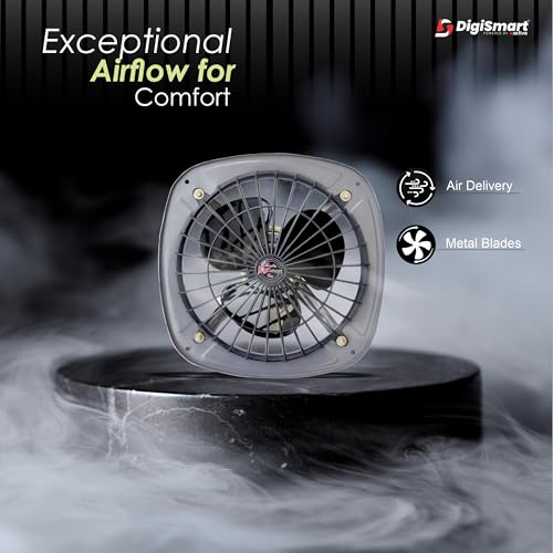 DIGISMART 300MM High Speed 1440 RPM (12 Inches) Fresh Air Exhaust Fan Silver 1 Year Warranty - Image 3