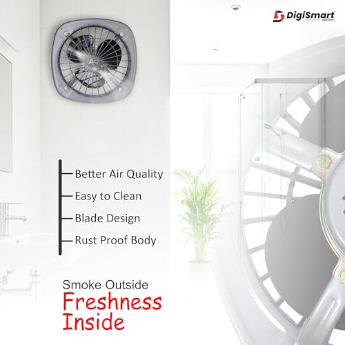 DIGISMART 300MM High Speed 1440 RPM (12 Inches) Fresh Air Exhaust Fan Silver 1 Year Warranty - Image 4