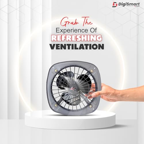 DIGISMART 300MM High Speed 1440 RPM (12 Inches) Fresh Air Exhaust Fan Silver 1 Year Warranty - Image 5