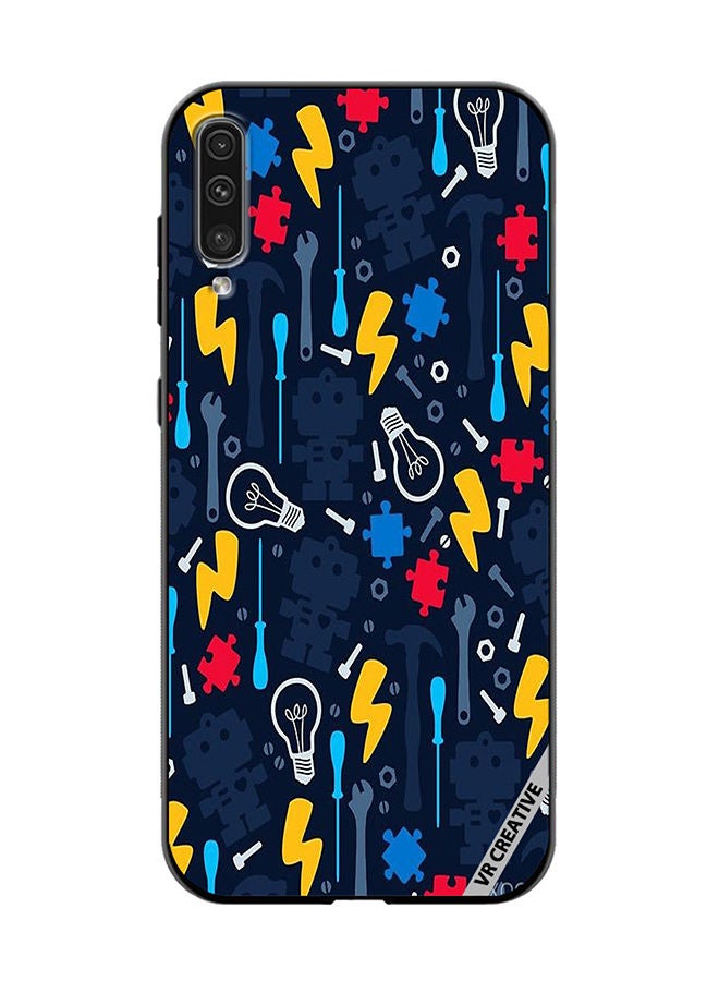 VR CREATIVE Protective Case Cover For Samsung Galaxy A70/A70s Bulb Design Multicolour - Image 1