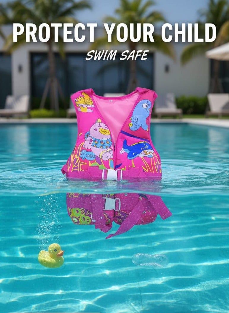 ريبنيو سترة سباحة للأطفال، سترة سباحة للأطفال الصغار، سترة سباحة للأطفال من عمر 2 إلى 4 سنوات للسباحة على الشاطئ/حمام السباحة، مقاس صغير جدًا - Image 5