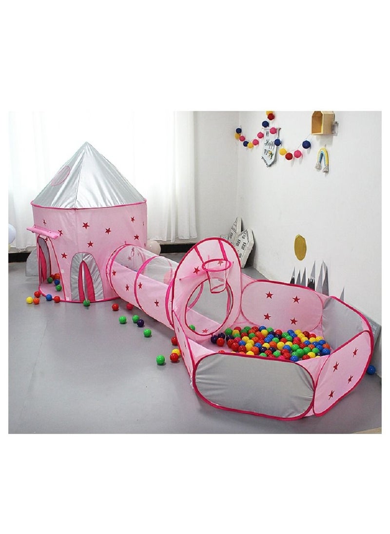 Followme - 3 pieces castle child indoor outdoor play teepee kids tent 1 - 8 years - Image 1
