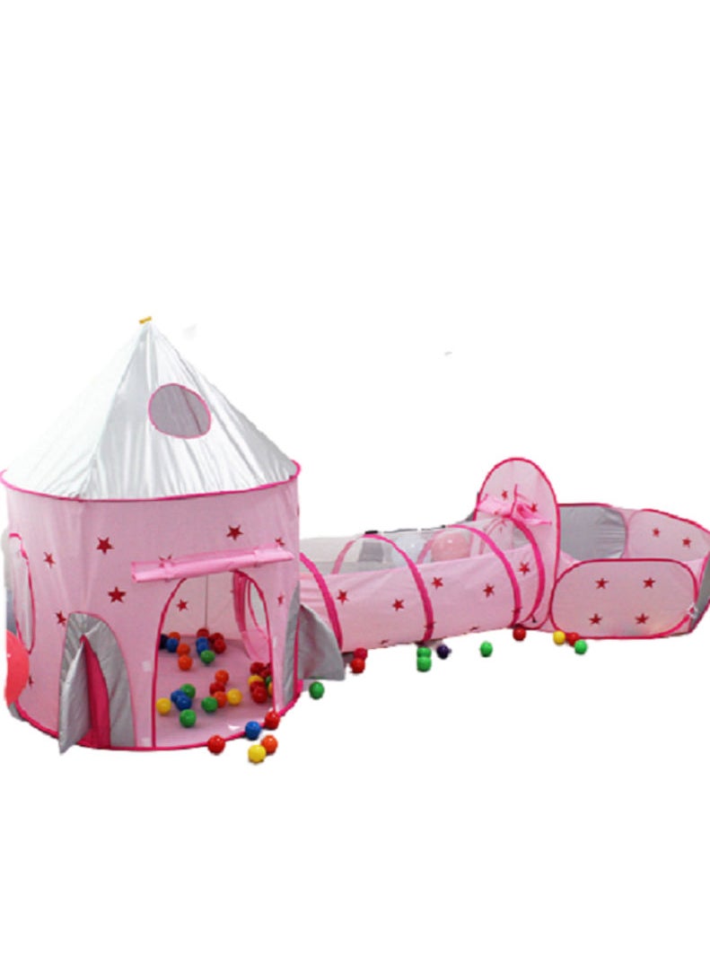 Followme - 3 pieces castle child indoor outdoor play teepee kids tent 1 - 8 years - Image 1