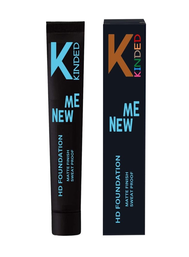 KINDED New Me HD Foundation with Oil Based Creamy Formula for Face Makeup Girls Women Sweat Proof Waterproof Flawless Finish Buildable Coverage Liquid Foundation (Matte Finish, 30 ml, 03 Beige Shade) - Image 4
