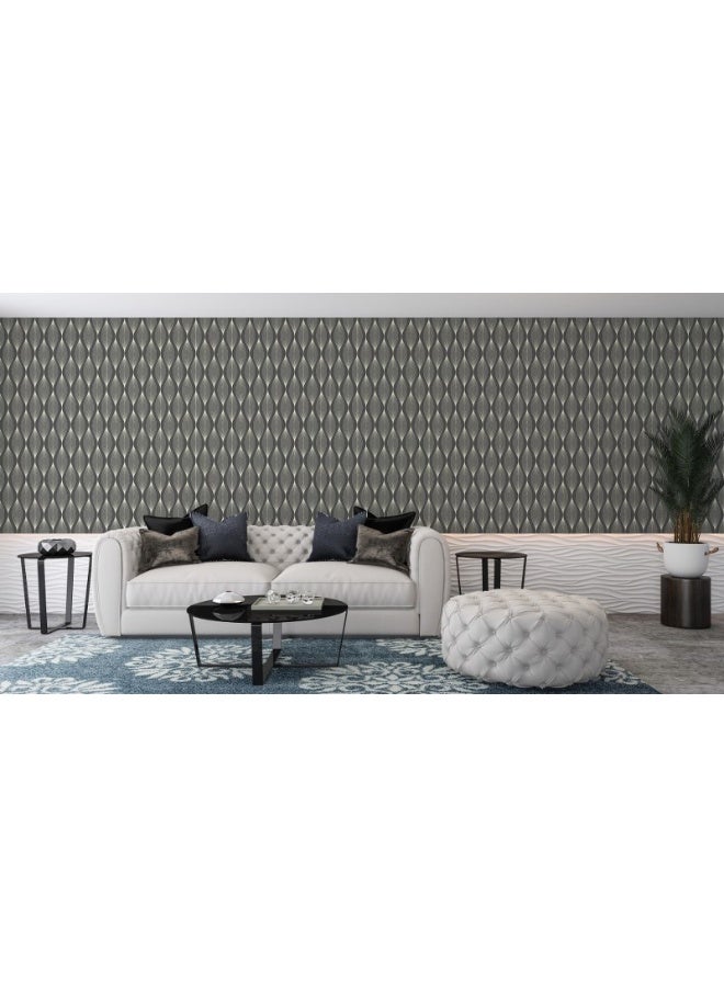 Home Gallery Boho Style Seamless Pattern Fabric Wallpaper Covers An Area ​​Up To 4.2Mx3M With Adhesive  And Smoothing Tool - Image 1