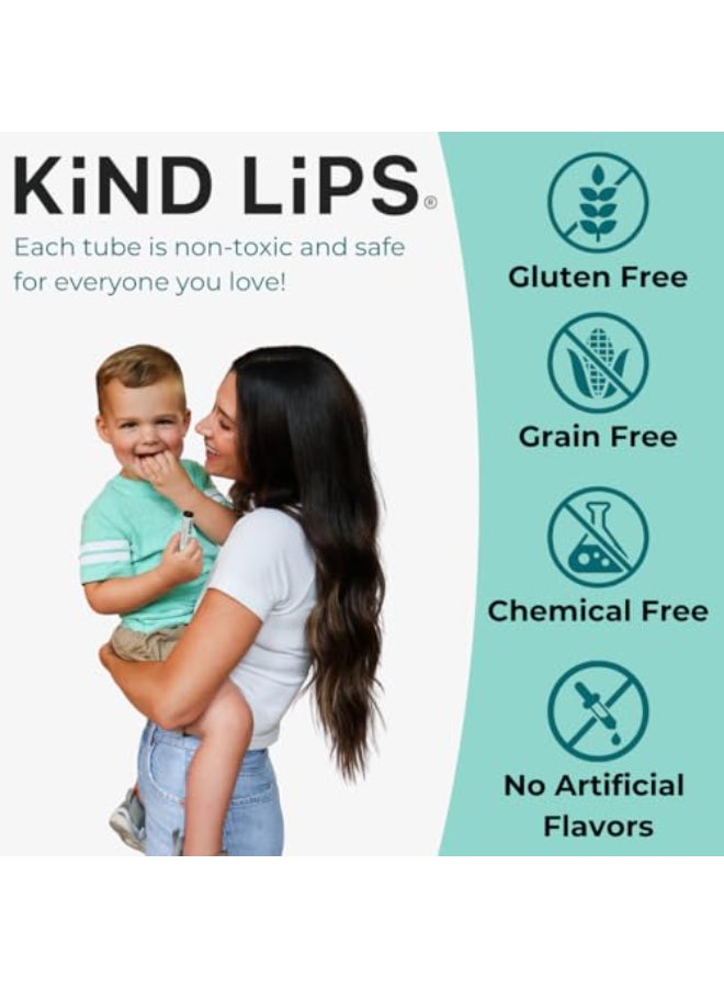 Kind Lips Vanilla Lemon Organic Lip Balm Natural Moisturizing Lip Care 2 Pack - Image 4