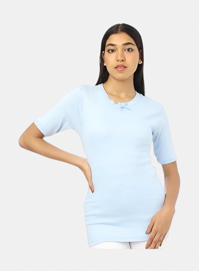 Dahab Cotton Half Sleeves Undershirt Round Neck - Image 1