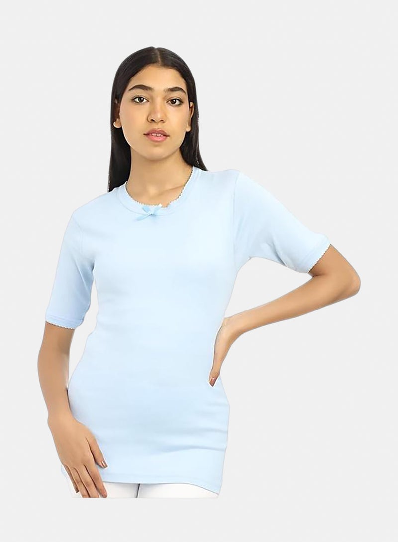 Dahab Cotton Half Sleeves Undershirt Round Neck - Image 2