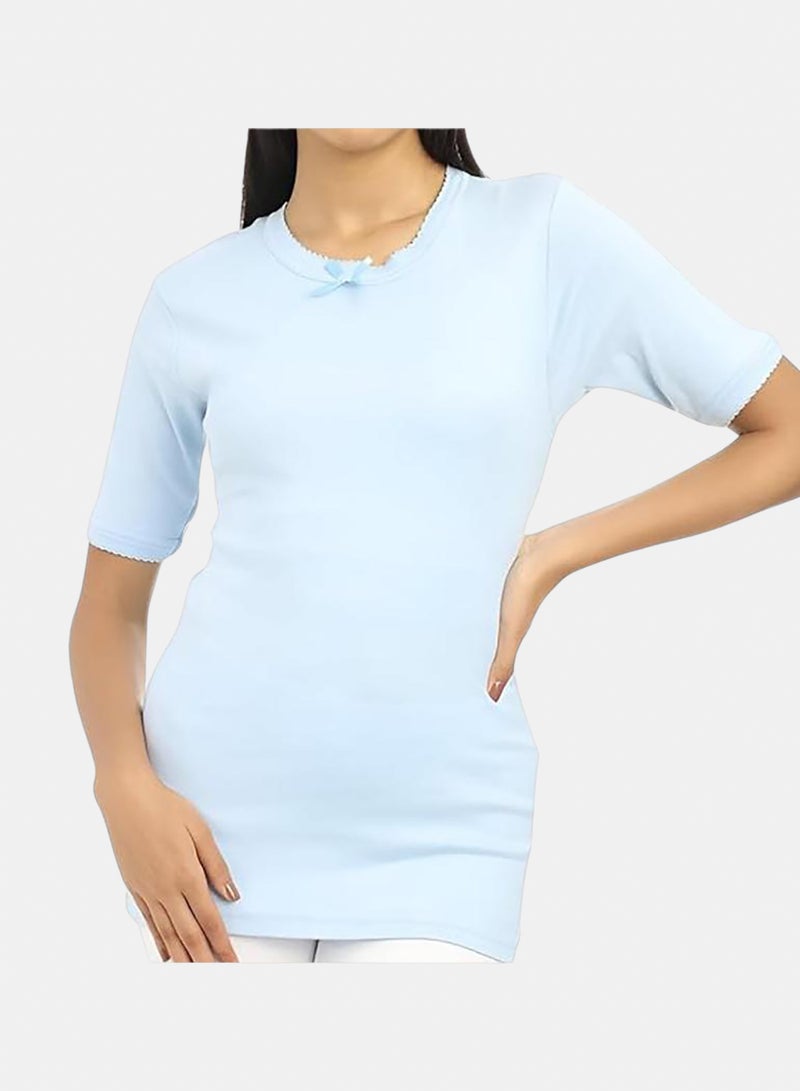 Dahab Cotton Half Sleeves Undershirt Round Neck - Image 3