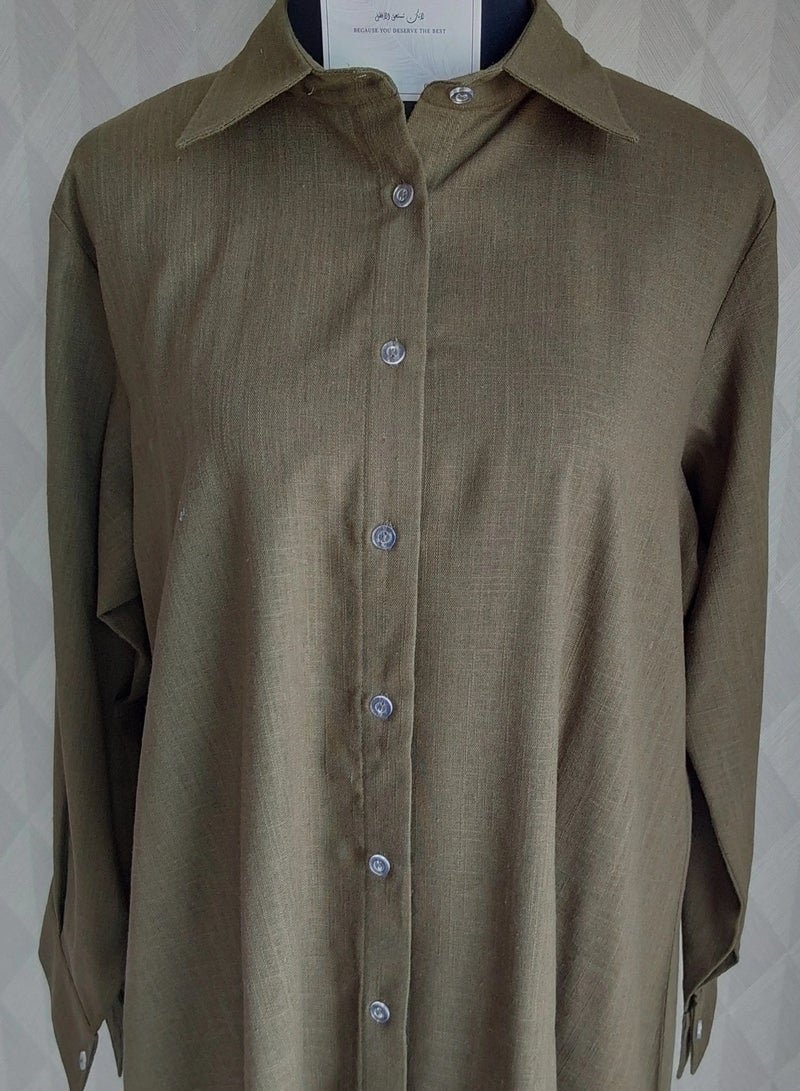 ALREESH ALBANAFSAJI ALREESH 25 TRAVEL SET JACKET AND PANTS PLAIN GREEN - Image 2