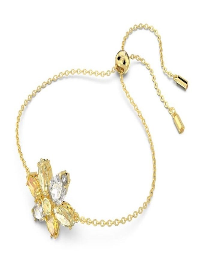 Generic - Gema Bracelet Mixed Cut Flower Yellow Gold Tone Plated - Image 1
