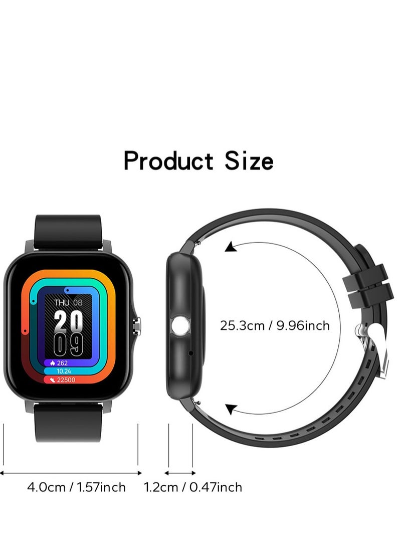 AROAQ Smart Watch, BlackSemilan Waterproof Fitness Tracker Watch, Bluetooth Calls Digital Smartwatch, Large Display Wristwatch Watches For Men And Women - Image 4