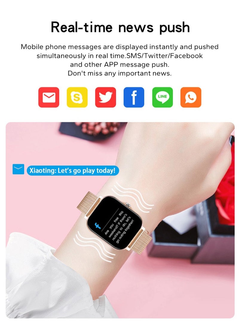 AROAQ Smart Watch, BlackSemilan Waterproof Fitness Tracker Watch, Bluetooth Calls Digital Smartwatch, Large Display Wristwatch Watches For Men And Women - Image 2