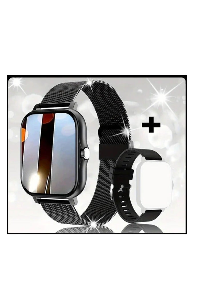 AROAQ Smart Watch, BlackSemilan Waterproof Fitness Tracker Watch, Bluetooth Calls Digital Smartwatch, Large Display Wristwatch Watches For Men And Women - Image 5