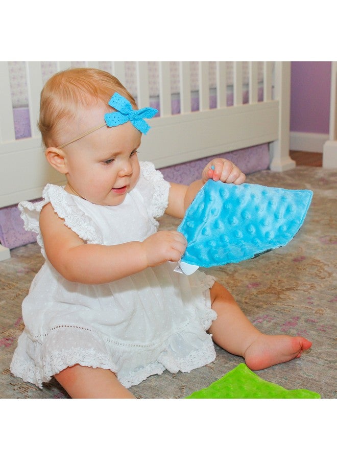 S&T INC. Crinkle Squares Baby Toys, 6 Inch x 6 Inch, Dots, 2 Pack - Image 2