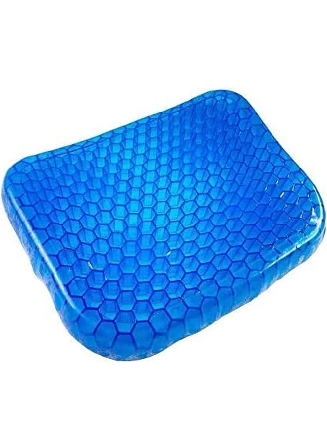 Cool Summer Gel Seat Cushion Double Thick Egg Seat Cushion With NonSlip Cover Breathable Honeycomb Pain Relief Egg Sitting Cushion For Office Chair Car Wheelchair - pzsku/ZF717F18721344A5DB388Z/45/_/1689151696/0e1a6954-78a7-4af3-8638-81d029d78c51