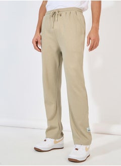 Patch Detail Oversized Interlock Joggers