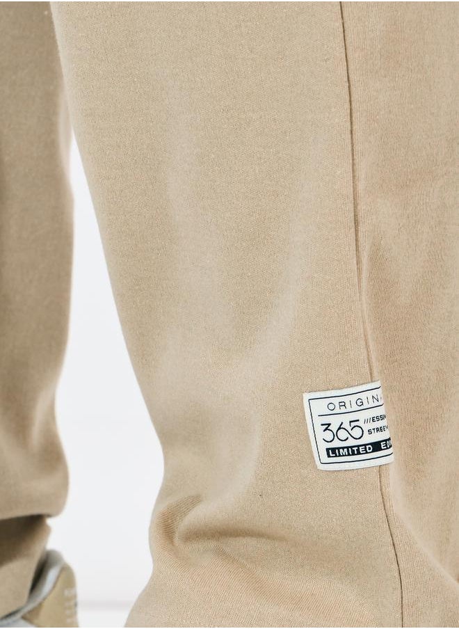 Styli - Patch Detail Oversized Interlock Joggers - Image 1