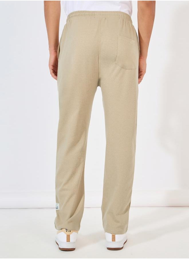 Styli - Patch Detail Oversized Interlock Joggers - Image 1