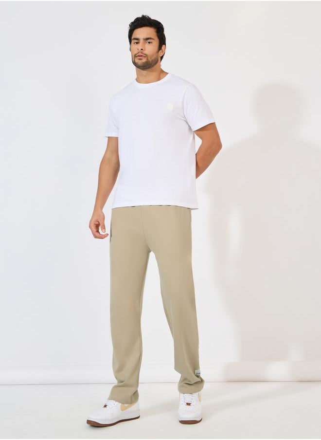 Styli - Patch Detail Oversized Interlock Joggers - Image 1