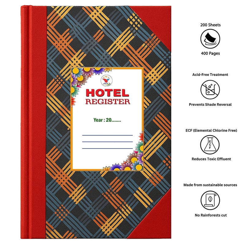 ANVIS Hotel Register | 200 Sheets | 400 Pages | Format In English and Bengali - Image 5