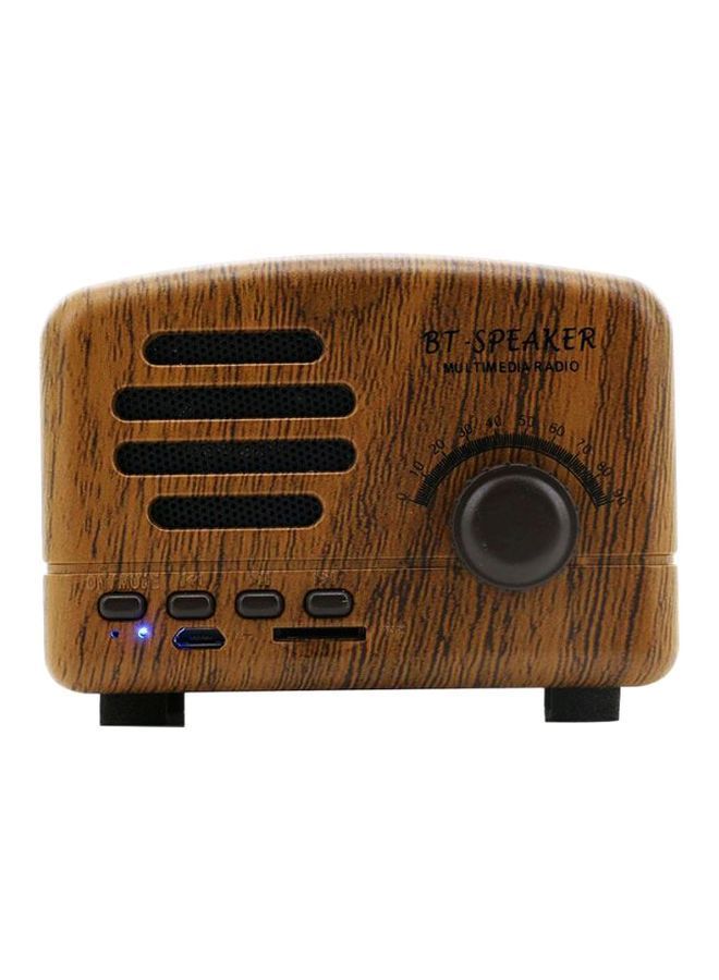 NIBEMINENT Bluetooth Multimedia Radio 96666 Brown/Black 
