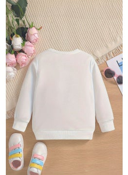 Myada New Season Masked Statue of Liberty Printed Oversize Hooded Kids Sweatshirt 14635  - Image 3