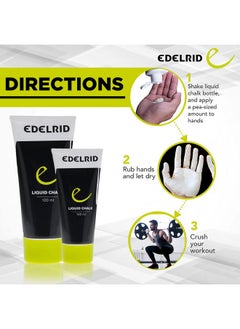 EDELRID Power Liquid Chalk For Superior Grip And Sweat Free Hands For Gym, Weightlifting & Bodybuilding, Rock Climbing, Bouldering, Gymnastics And Crossfit, 1 X 100 Ml  - Image 3