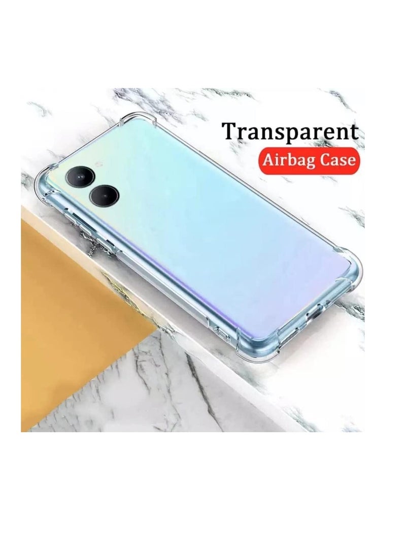 Mobile Realmi C33 Transparent Protective Case Cover Clear Silicone Gel Soft Case Bumper Reinforced Angles Full Camera Protection - Image 3