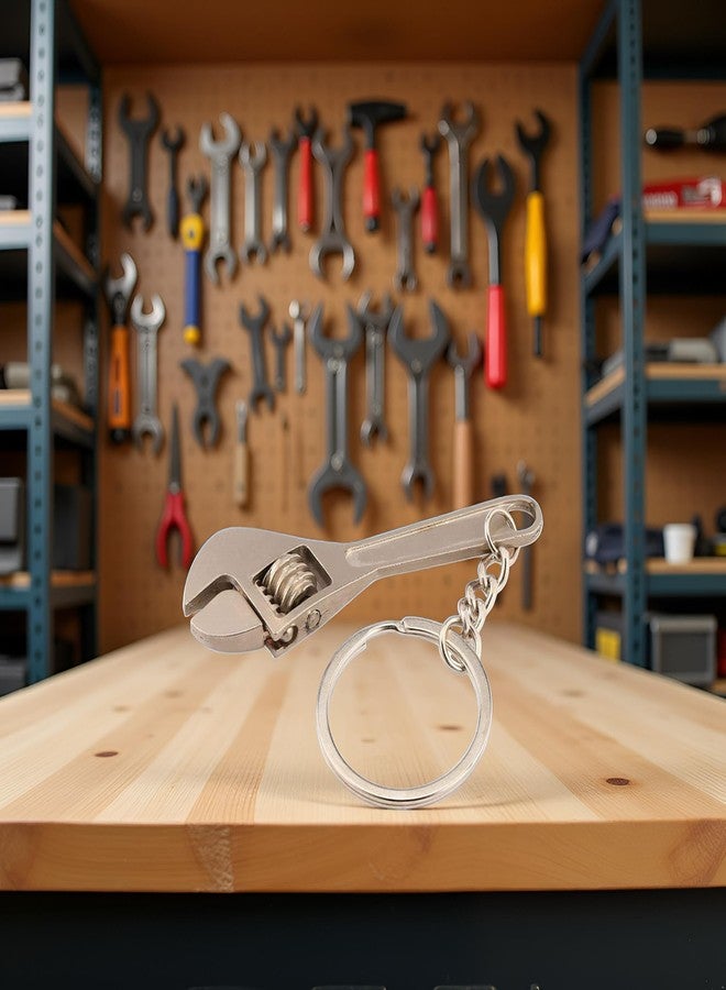 WsjiaboFux Mini Copper Adjustable Wrench Spanner Keychain Keyring Practical Portable Small Wrench - Image 4