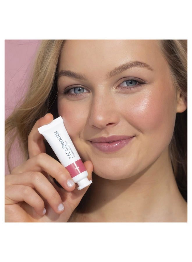 MCoBeauty تلوين الخدود والشفتين - لون لامع قابل للبناء - سريع الجفاف وطويل الأمد - يمزج بين اللمعان الرطب واللون الثابت - يمنح البشرة توهجًا شبابيًا - الغسق - 0.34 أونصة - Image 4