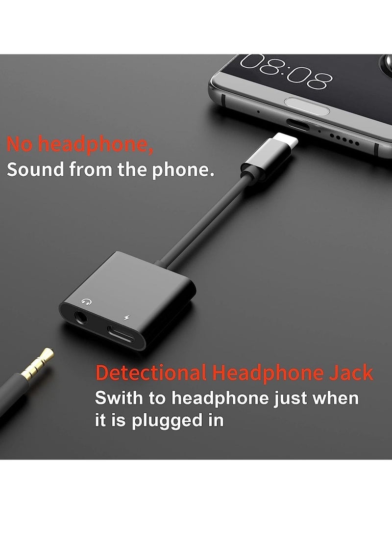 USB C to 3.5mm Headphone Adapter,60W Fast Charge,ivoros Type C Audio Jack Earphone Aux Converter,Work for iPad Pro/Air 4,Samsung Galaxy S21/S20/FE 5G  - Image 4